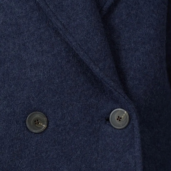 Mara Hoffman Clementine Coat – Navy Boiled Wool – Size XS - Picture 2 of 11